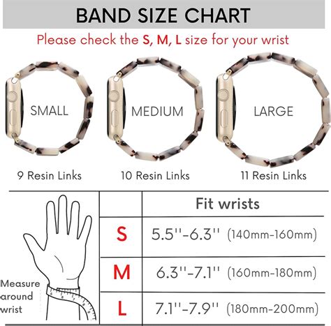 apple watch bands.|apple watch band size chart.